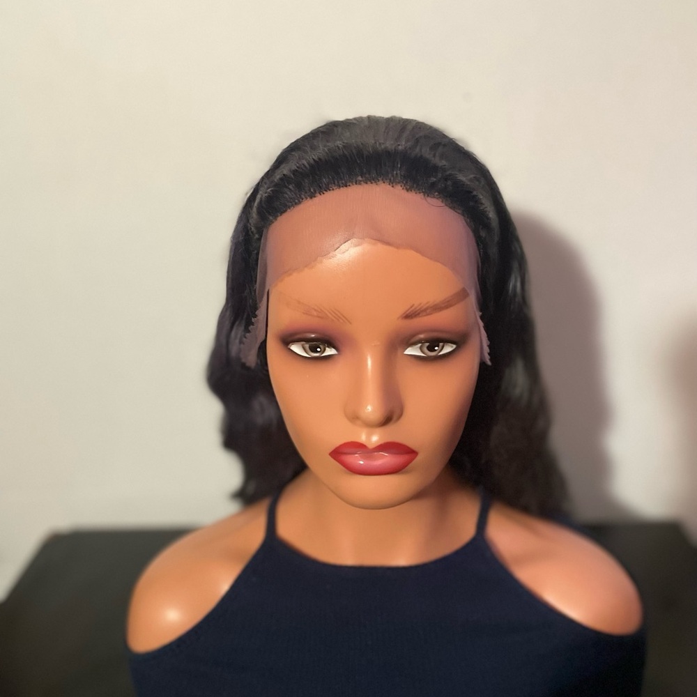 Body Wave Lace Closure Human Hair Wig 24in